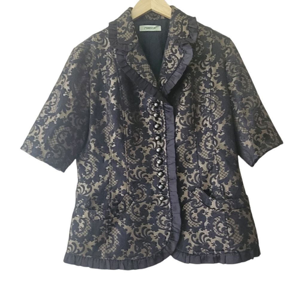 Manyus Women's Button Up Jacket Blazer - Size XL